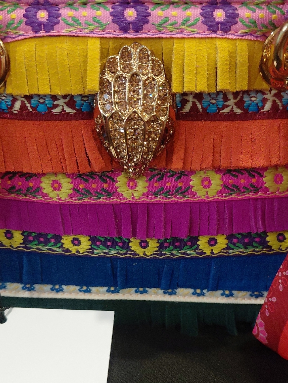 KURT GEIGER LONDON MINI SQUARE KENSINGTON BAG - Picture 6 of 11